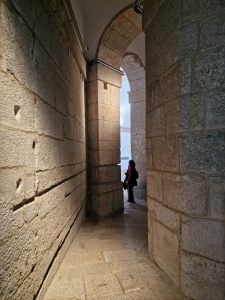 Medieval prison. Current photography museum. Detail.